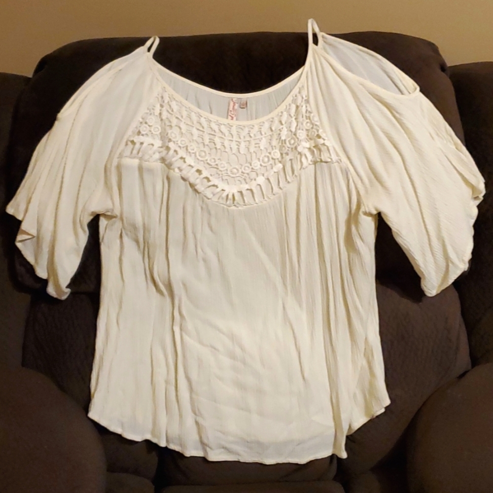 Red Camel off the shoulder shirt
